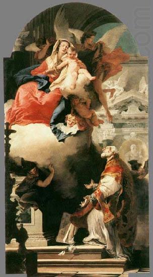 TIEPOLO, Giovanni Domenico The Virgin Appearing to St Philip Neri 1740 china oil painting image